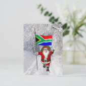 Sinterklaas met aftreden van Zuid-Afrika Feestdagenkaart (Staand voorkant)