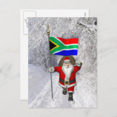 Sinterklaas met aftreden van Zuid-Afrika Feestdagenkaart (Voorkant / Achterkant)