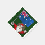 Sinterklaas met Australische aftekening Servetten (Hoek)