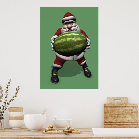 Sinterklaas met Big Melon Poster (Keuken)