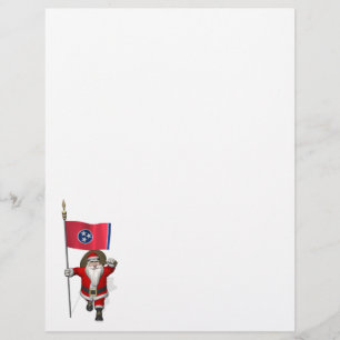 Sinterklaas met bord van Tennessee