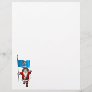 Sinterklaas met bordje Oklahoma