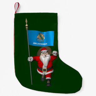 Sinterklaas met bordje Oklahoma Kleine Kerstsok