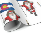 Sinterklaas met bordje van Colorado Cadeaupapier (Rol Hoek)