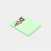 Sinterklaas met bordje van Phoenix Post-it® Notes (Schuin)