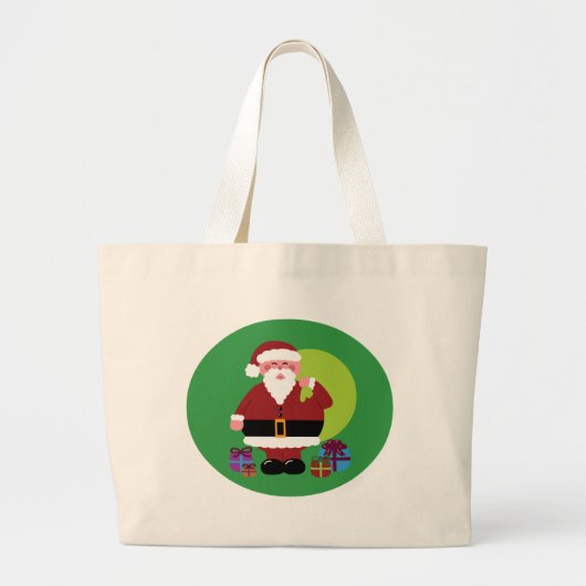 Sinterklaas met Cadeaus Grote Tote Bag (Voorkant)