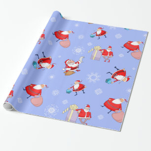 Sinterklaas met cadeauvakantieverzegeling cadeaupapier