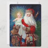 Sinterklaas met Christus Kind Feestdagenkaart (Voorkant)