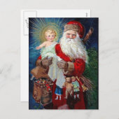 Sinterklaas met Christus Kind Feestdagenkaart (Voorkant / Achterkant)