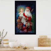Sinterklaas met Christus Kind Poster (Keuken)