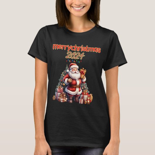 Sinterklaas met de witte baard t-shirt (Voorkant)