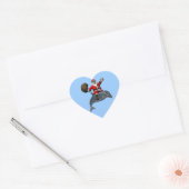 Sinterklaas met dolfijn hart sticker (Envelop)