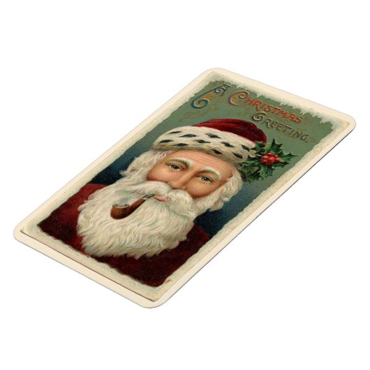  Sinterklaas met een Pijp Kerst Magneet (Linkerzijde)
