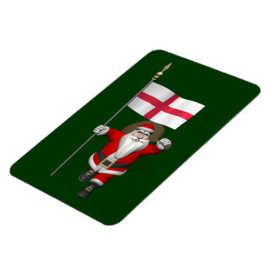 Sinterklaas met Engelse aftekening Magneet