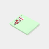 Sinterklaas met Engelse aftekening Post-it® Notes (Schuin)