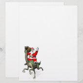 Sinterklaas met gallimimus (Voorkant / Achterkant)
