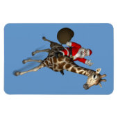 Sinterklaas met Giraffe Magneet (Horizontaal)