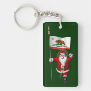Sinterklaas met inzending van Californië Sleutelhanger