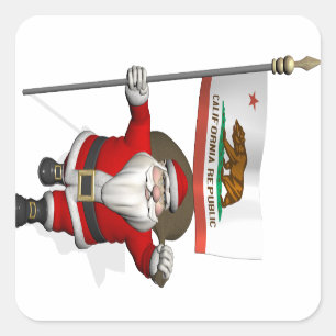 Sinterklaas met inzending van Californië Sticker