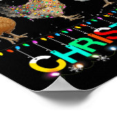 Sinterklaas met kerstbekkenkerstbeker poster (Hoek)