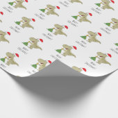 Sinterklaas met kerstboomkoortsir cadeaupapier (Hoek)