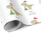 Sinterklaas met kerstboomkoortsir cadeaupapier (Rol Hoek)