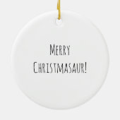 Sinterklaas met kerstboomkoortsir keramisch ornament (Achterkant)