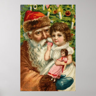 Sinterklaas met Kind Poster