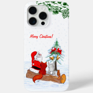 Sinterklaas met konijnenfox en eekhoorn iPhone 15 pro max hoesje