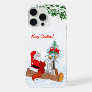 Sinterklaas met konijnenfox en eekhoorn iPhone 15 pro max hoesje