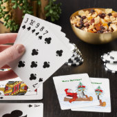 Sinterklaas met konijnenfox en eekhoorn pokerkaarten (Insitu)