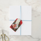 Sinterklaas met krans Gift Label  stijl Cadeaulabel (Met Touw)