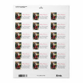 Sinterklaas met lantaarnlabel etiket (Full Sheet)