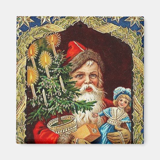 Sinterklaas met  magneet met cadeaus (Voorkant)