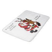 Sinterklaas met mouwen - vorst badmat (Gekanteld)