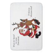 Sinterklaas met mouwen - vorst badmat (Voorkant Verticaal)