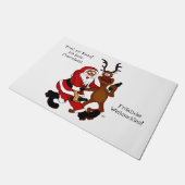 Sinterklaas met mouwen - vorst deurmat (Schuin)