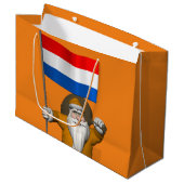 sinterklaas met nederlands afkomst groot cadeauzakje (Voorkant Gekanteld)