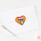 sinterklaas met nederlands afkomst hart sticker (Envelop)