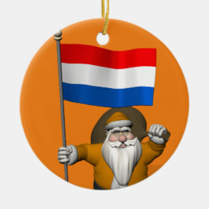 sinterklaas met nederlands afkomst keramisch ornament