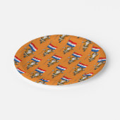 sinterklaas met nederlands afkomst papieren bordje (Gekanteld)