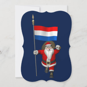 Sinterklaas met Nederlands aftekening Feestdagenkaart