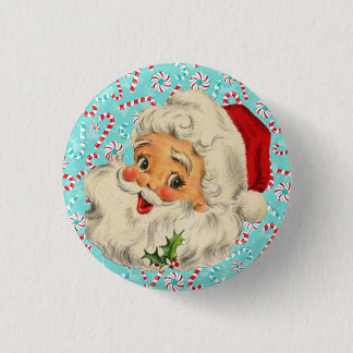 Sinterklaas met Peppermints Ronde Button 3,2 Cm