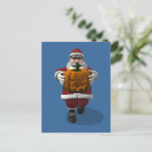 Sinterklaas met pompoen feestdagenkaart (Staand voorkant)