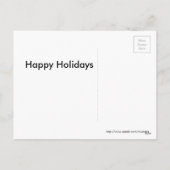 Sinterklaas met rendiervriend feestdagenkaart (Achterkant)