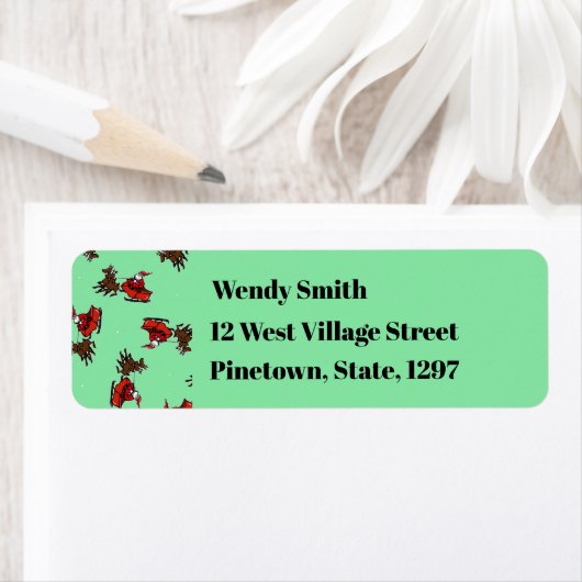 Sinterklaas met sluw groen etiket (Insitu)