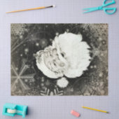  Sinterklaas met sneeuwvlokken Tissuepapier (Craft)