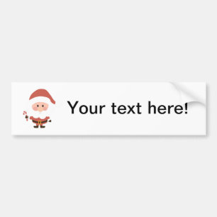 Sinterklaas met snoepriet cartoon bumpersticker