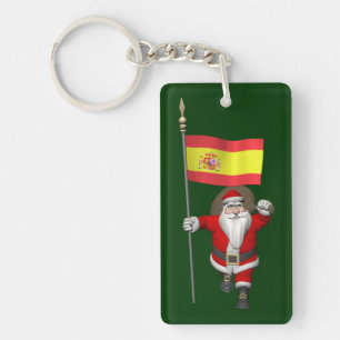 Sinterklaas met Spanje Sleutelhanger