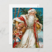  Sinterklaas met speelgoed briefkaart (Voorkant / Achterkant)